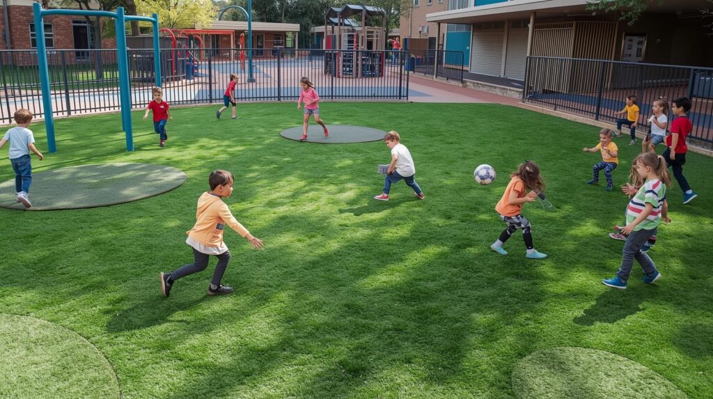 Artificial Grass for School Playgrounds Creating Safe and Fun Spaces